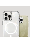 Apple iPhone 16 Pro Kılıf M-safe Şarj Özellikli Airbagli Şeffaf Zore İncek Kapak