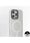 Apple iPhone 16 Pro Kılıf Magsafe Şarj Özellikli Kamera Standlı Youngkit Bitty Cream Kapak