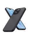 Apple iPhone 16 Pro Kılıf M-safe Şarj Özellikli Karbon Fiber Tasarımlı Zore Elnino Kapak