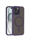 Apple iPhone 16 Pro Kılıf M-safe Şarj Özellikli Mat Arka Yüzey Zore Sio Kapak