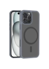 Apple iPhone 16 Pro Kılıf M-safe Şarj Özellikli Mat Arka Yüzey Zore Sio Kapak