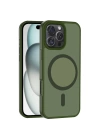 Apple iPhone 16 Pro Kılıf M-safe Şarj Özellikli Mat Arka Yüzey Zore Sio Kapak