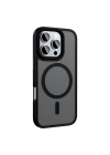 Apple iPhone 16 Pro Kılıf Mat Arka Yüzey Wireless Şarj Özellikli Zore Flet M-safe Kapak