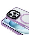 Apple iPhone 16 Pro Kılıf Mat Arka Yüzey Wireless Şarj Özellikli Zore Flet M-safe Kapak