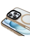 Apple iPhone 16 Pro Kılıf Mat Arka Yüzey Wireless Şarj Özellikli Zore Flet M-safe Kapak