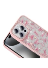 Apple iPhone 16 Pro Kılıf Taşlı ve Simli Tasarım Zore Azra Kapak