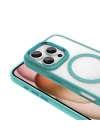 Apple iPhone 16 Pro Kılıf Wireless Şarj Özellikli Zore Krom M-safe Silikon Kapak