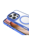 Apple iPhone 16 Pro Kılıf Wireless Şarj Özellikli Zore Krom M-safe Silikon Kapak