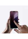 Apple iPhone 16 Pro Max Amazingthing Titan Privacy Parmak İzi Bırakmayan Temperli Cam Ekran Koruyucu