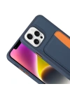 Apple iPhone 16 Pro Max Kılıf Kartlıklı Zore X-Kart Silikon Kapak