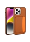 Apple iPhone 16 Pro Max Kılıf Kartlıklı Zore X-Kart Silikon Kapak
