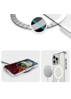 Apple iPhone 16 Pro Max Kılıf M-safe Şarj Özellikli Airbagli Şeffaf Zore İncek Kapak