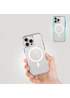 Apple iPhone 16 Pro Max Kılıf M-safe Şarj Özellikli Airbagli Şeffaf Zore İncek Kapak