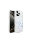 Apple iPhone 16 Pro Max Kılıf M-Safe Şarj Özellikli Şeffaf Zore Folk Sert Kapak