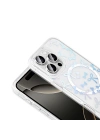 Apple iPhone 16 Pro Max Kılıf M-Safe Şarj Özellikli Şeffaf Zore Folk Sert Kapak