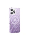 Apple iPhone 16 Pro Max Kılıf M-Safe Şarj Özellikli Orjinal Swarovski Taşlı Zore Paris Rovix Sert PC Kapak