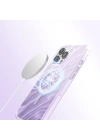 Apple iPhone 16 Pro Max Kılıf M-Safe Şarj Özellikli Orjinal Swarovski Taşlı Zore Paris Rovix Sert PC Kapak