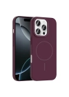 Apple iPhone 16 Pro Max Kılıf M-safe Şarj Özellikli Zore Ruby Sert Kapak