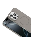 Apple iPhone 16 Pro Max Kılıf M-safe Şarj Özellikli Zore Ruby Sert Kapak