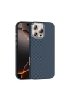 Apple iPhone 16 Pro Max Kılıf M-safe Şarj Özellikli Karbon Fiber Görünümlü Zore Gros Kapak