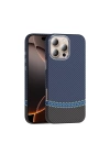Apple iPhone 16 Pro Max Kılıf M-safe Şarj Özellikli Karbon Fiber Görünümlü Zore Gros Kapak