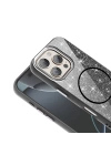 Apple iPhone 16 Pro Max Kılıf M-safe Şarj Özellikli Parlayan Simli Zore Okso Kapak