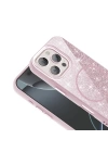 Apple iPhone 16 Pro Max Kılıf M-safe Şarj Özellikli Parlayan Simli Zore Okso Kapak