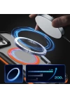 Apple iPhone 16 Pro Max Kılıf M-safe Şarj Özellikli Renkli Kenar Airbag Şeritli Zore Lamer Kapak