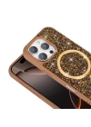 Apple iPhone 16 Pro Max Kılıf Pırlanta Tasarımlı M-safe Şarj Özellikli Zore Mozaik Silikon Kapak