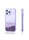 Apple iPhone 16 Pro Max Kılıf Sıvılı Simli Şeffaf Arka Yüzey Zore Keto Silikon Kapak