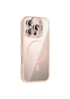 Apple iPhone 16 Pro Max Kılıf Standlı ve Kamera Lens Hediyeli M-Safe Şarj Özellikli Zore Etro Kapak