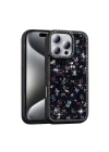 Apple iPhone 16 Pro Max Kılıf Taşlı ve Simli Tasarım Zore Azra Kapak