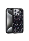 Apple iPhone 16 Pro Max Kılıf Taşlı ve Simli Tasarım Zore Azra Kapak