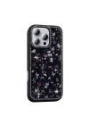 Apple iPhone 16 Pro Max Kılıf Taşlı ve Simli Tasarım Zore Azra Kapak