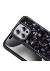Apple iPhone 16 Pro Max Kılıf Taşlı ve Simli Tasarım Zore Azra Kapak