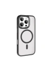 Apple iPhone 16 Pro Max Kılıf Wireless Şarj Özellikli Zore Krom M-safe Silikon Kapak
