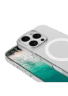 Apple iPhone 16 Pro Max Kılıf Zore M-safe Şarj Özellikli Şeffaf Tek Kamera Çerçeveli Porto Kapak