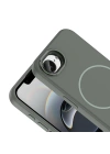 Apple iPhone 16E Kılıf M-Safe Şarj Özellikli Metal Kamera Çerçeveli Zore Edi Silikon Kapak