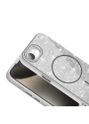 Apple iPhone 16E Kılıf M-safe Şarj Özellikli Parlayan Simli Zore Okso Kapak