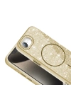 Apple iPhone 16E Kılıf M-safe Şarj Özellikli Parlayan Simli Zore Okso Kapak