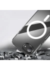 Apple iPhone 16E Kılıf M-safe Şarj Özellikli Şeffaf Sert PC Zore Embos Kapak