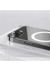 Apple iPhone 16E Kılıf M-safe Şarj Özellikli Şeffaf Sert PC Zore Embos Kapak
