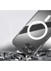 Apple iPhone 16E Kılıf M-safe Şarj Özellikli Şeffaf Sert PC Zore Embos Kapak
