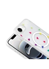 Apple iPhone 16E Kılıf M-Safe Şarj Özellikli Şeffaf Zore Folk Sert Kapak