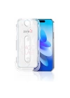 Apple iPhone 16E Zore Kolay Uygulama Aparatlı 5D Magic Glass Cam Ekran Koruyucu