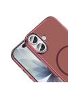 Apple iPhone 17 Kılıf M-Safe Şarj Özellikli Zore Lora PC Kapak