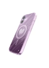 Apple iPhone 17 Kılıf M-Safe Şarj Özellikli Orjinal Swarovski Taşlı Zore Paris Rovix Sert PC Kapak