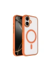 Apple iPhone 17 Kılıf Wireless Şarj Özellikli Zore Krom M-safe Silikon Kapak