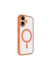 Apple iPhone 17 Kılıf Wireless Şarj Özellikli Zore Krom M-safe Silikon Kapak