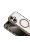 Apple iPhone 17 Kılıf Wireless Şarj Özellikli Zore Krom M-safe Silikon Kapak